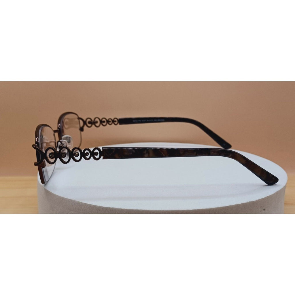 Modern Art Eyeglasses Frames A357 Metal and Rhinestone Frame