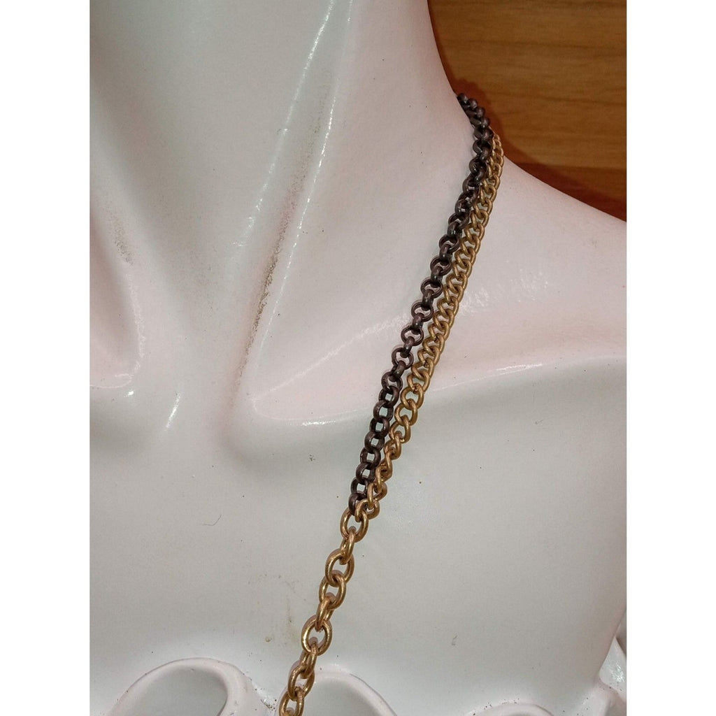 Vintage Kenneth Cole New York Geometric Glass & Lucite Bead Negligee Necklace