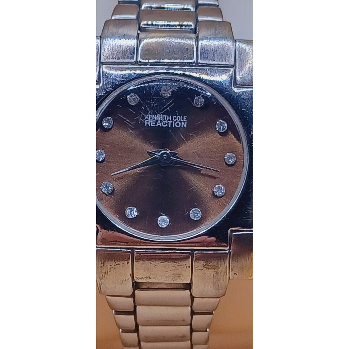 Kenneth Cole Reaction Stainless Brown Iridescent Dial Watch