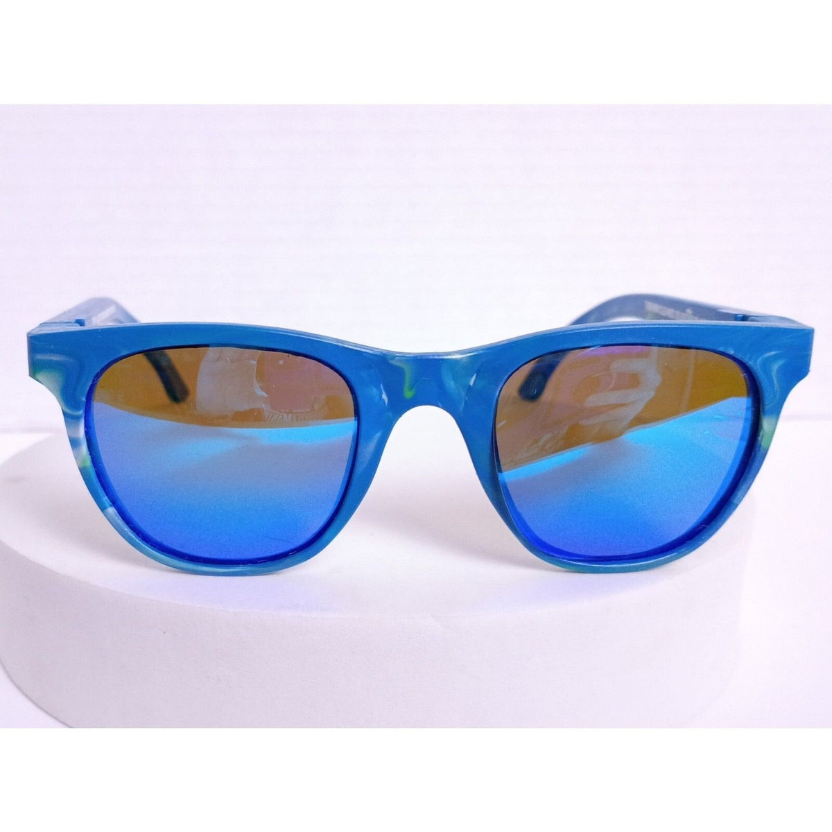 Pangea Movement City Recycled Plastic Ocean Blue / Blue Mirror Sunglasses
