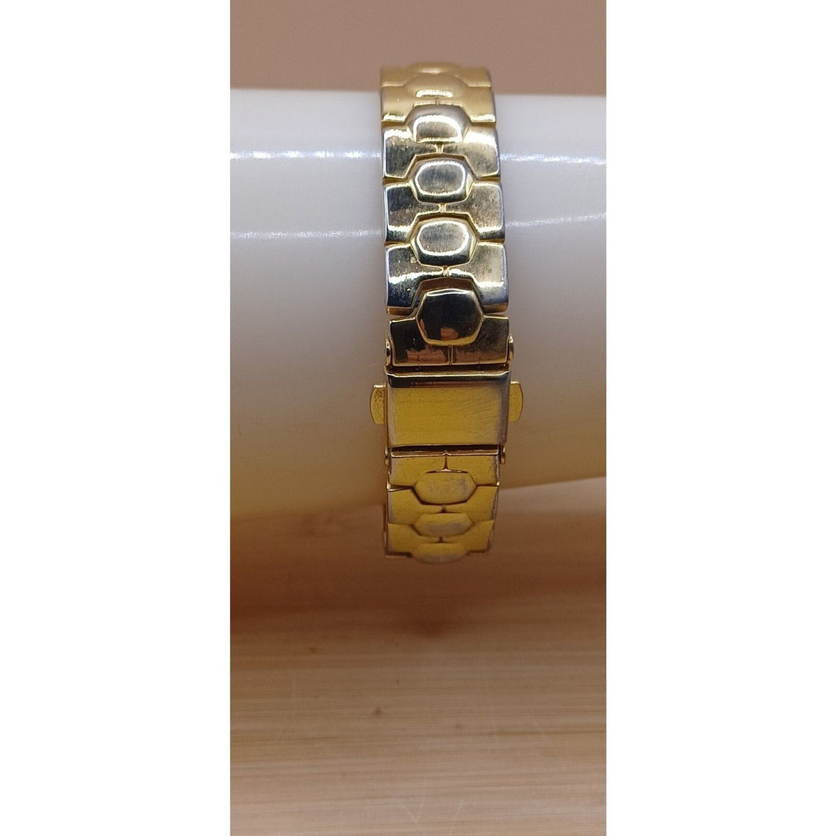 Vintage Precision by Gruen Diamond Quartz Gold-Tone Genuine Diamond Watch