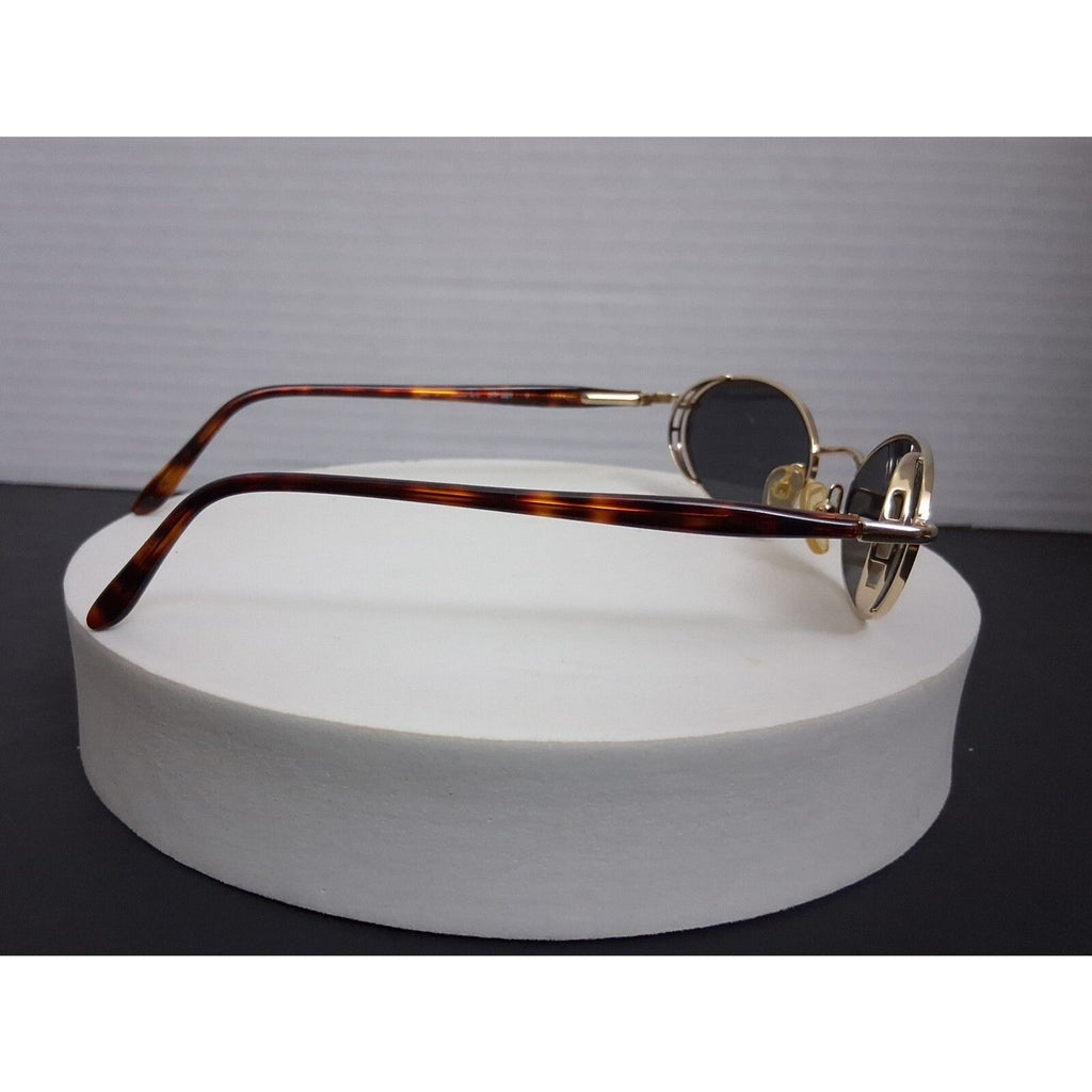 Linea Roma LR 221 Gold Tone Rare Vintage Metal Frame Sunglasses Made in Italy