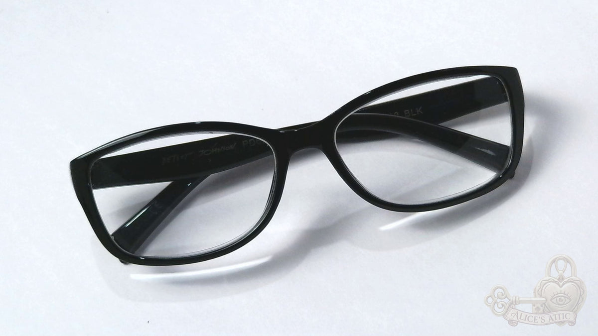 Betsey Johnson BE TRUE Black Full Rim Plastic Reading Glasses +2.50 - Image 14