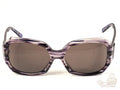Burberry BE 4059 Made in Italy Plaid Sunglasses | Purple Square Frame - Image 1