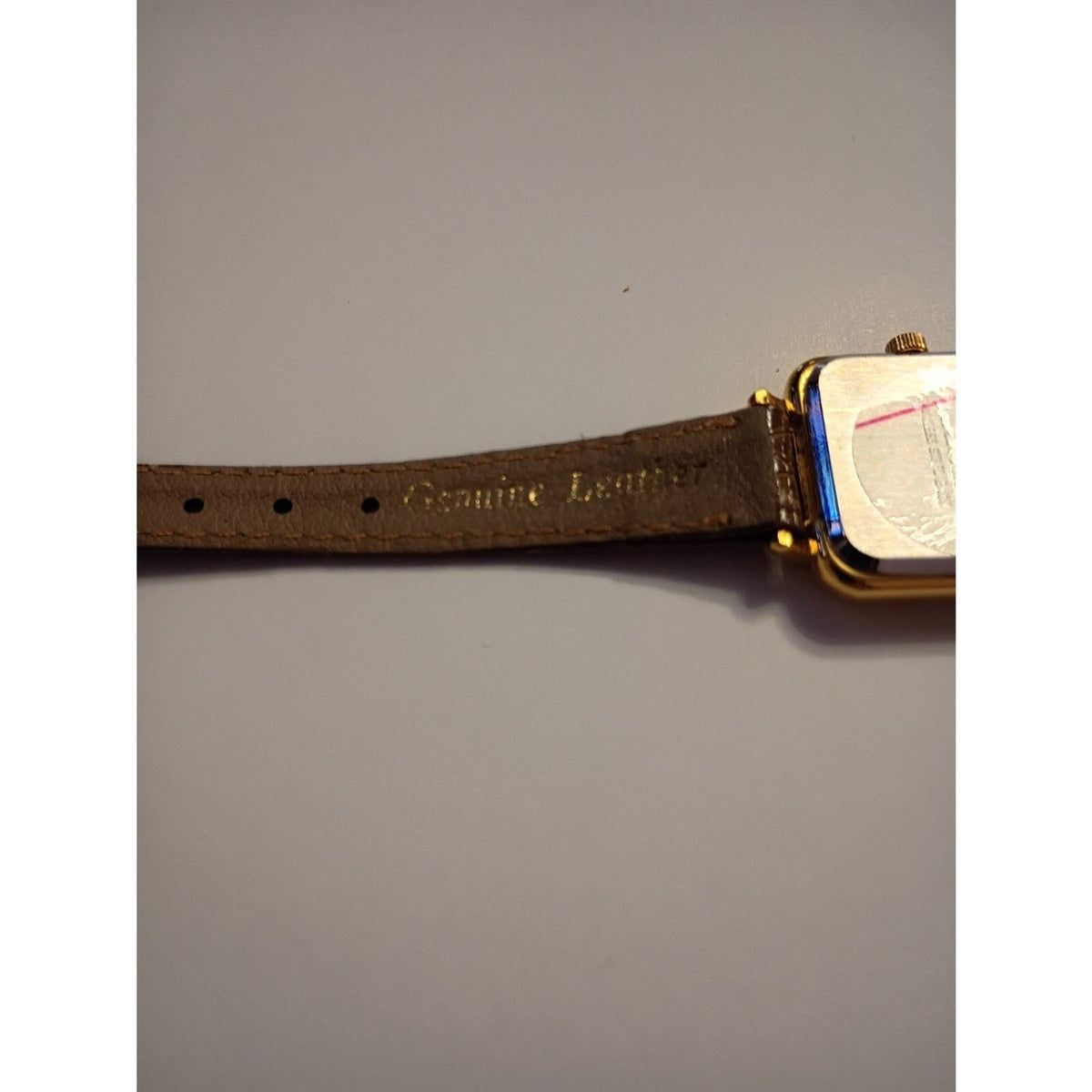 Virgin Islands De Luxe Classic Dial Gold-Tone Square Case Dancing Wristwatch