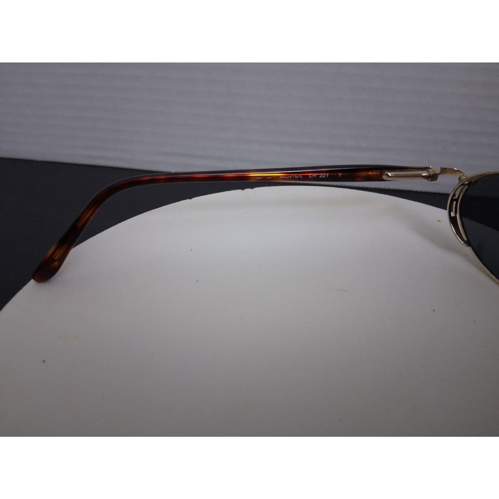 Linea Roma LR 221 Gold Tone Rare Vintage Metal Frame Sunglasses Made in Italy