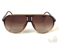 Carrera Champion 65/N Aviator Sunglasses Brown Gold Trim - Image 1