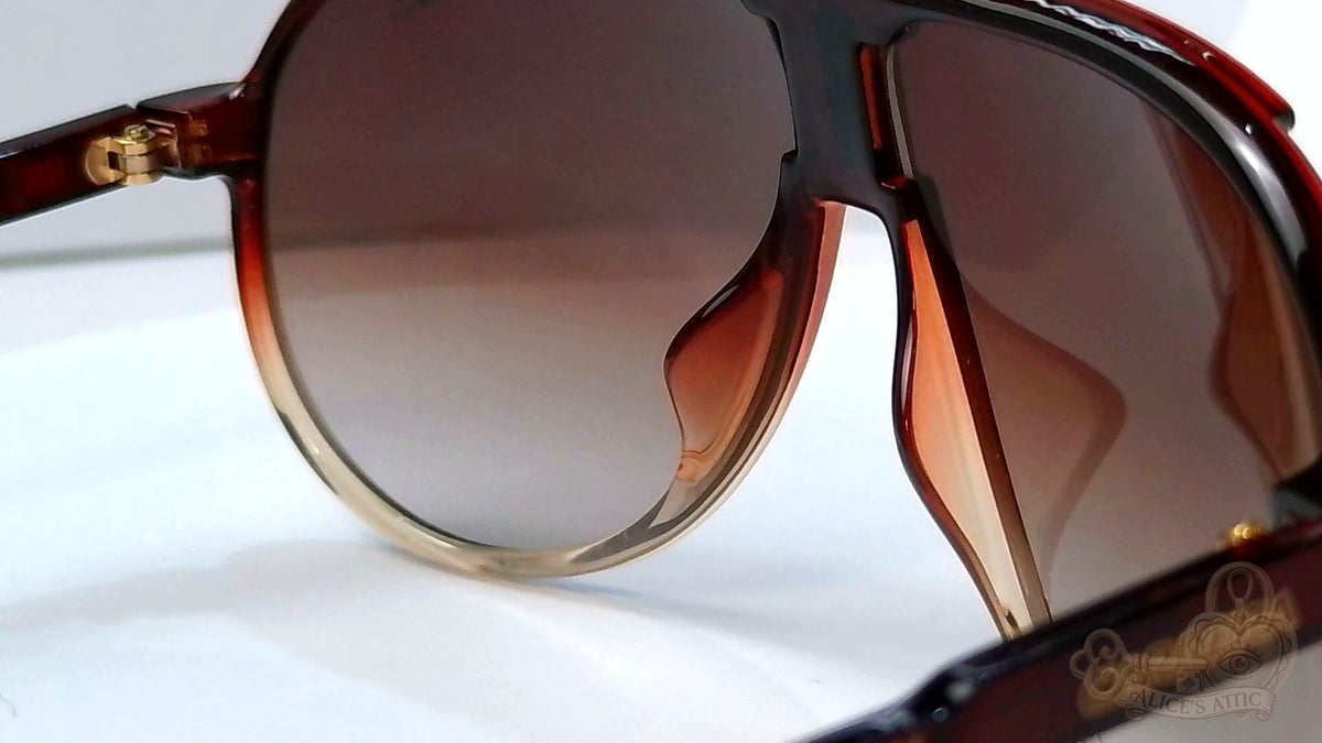 Carrera Champion 65/N Aviator Sunglasses Brown Gold Trim - Image 15