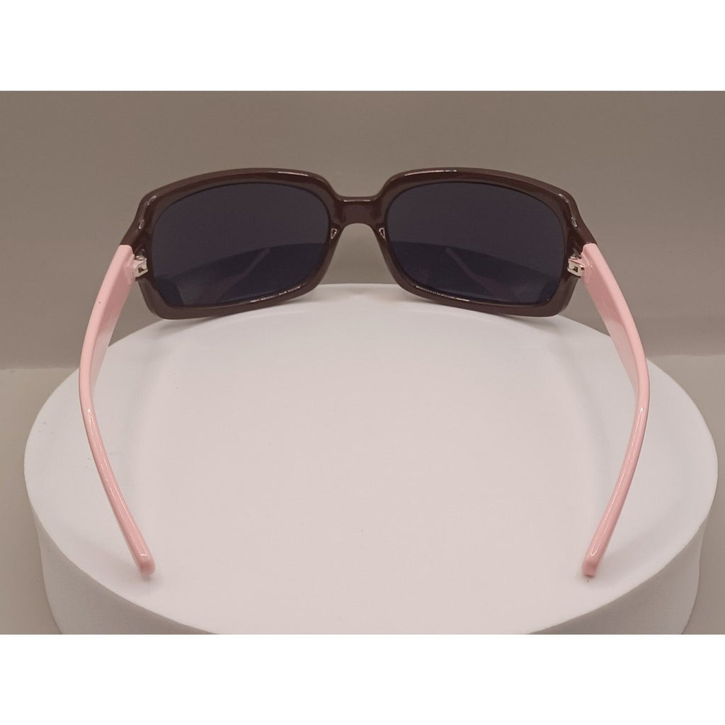 Alivia Child Fashion Sunglasses by Teeny Tiny Optics Pink and Brown Sunglasses