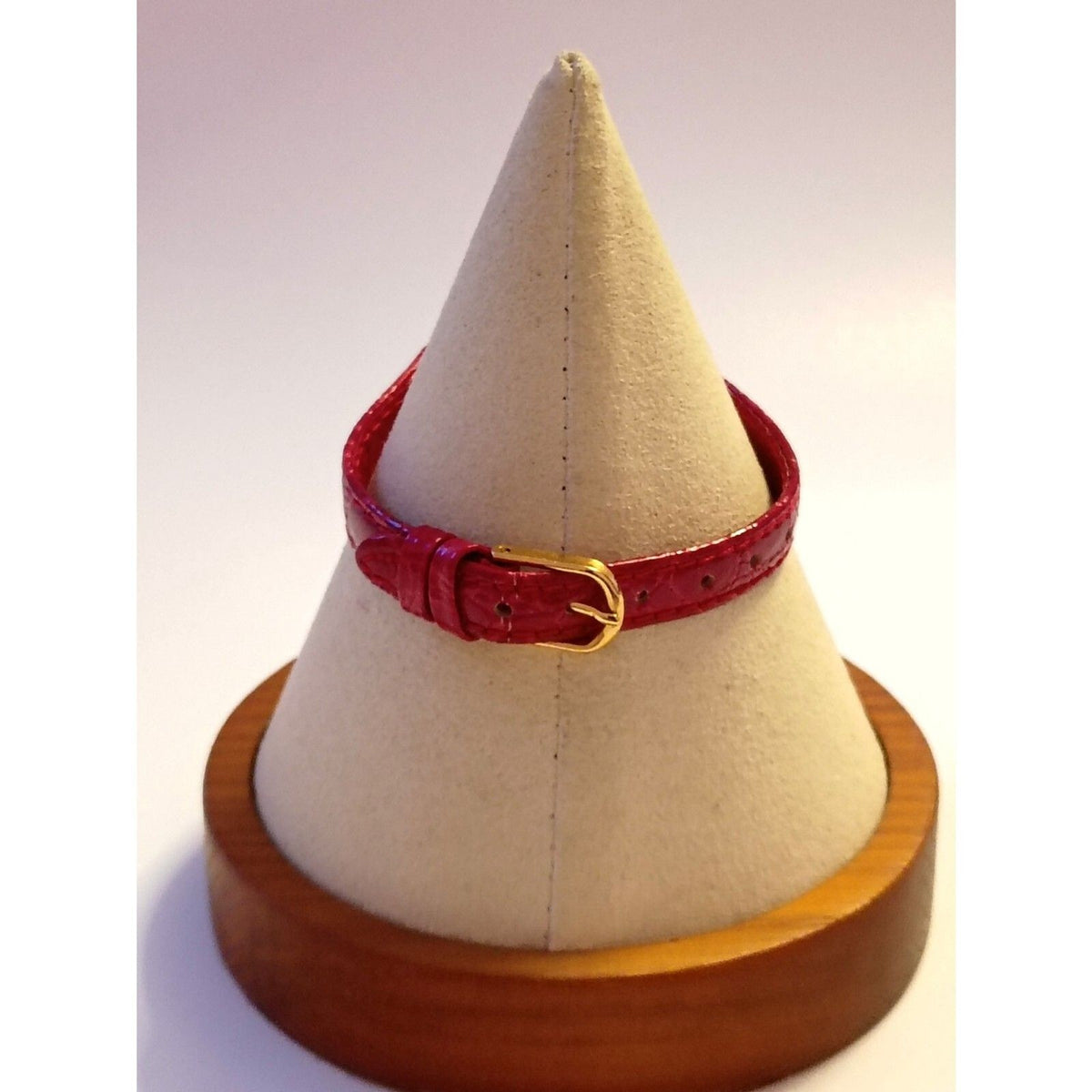 Virgin Islands De Luxe Bold Red Dial Gold-Tone Square Case Dancing Wristwatch