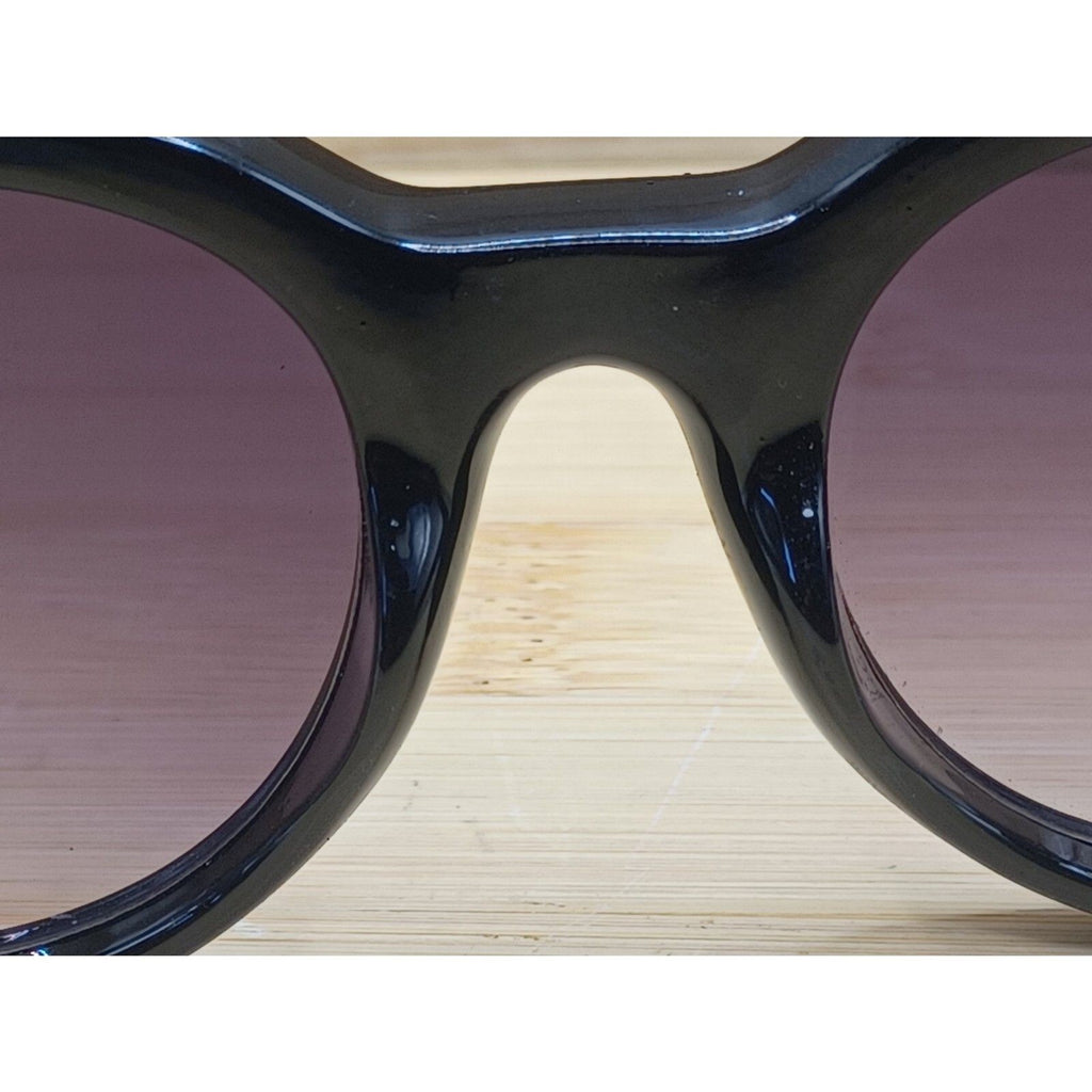 BCBGeneration BG1003 Allure Black Round Cateye Frame 50-22-144 Sunglasses