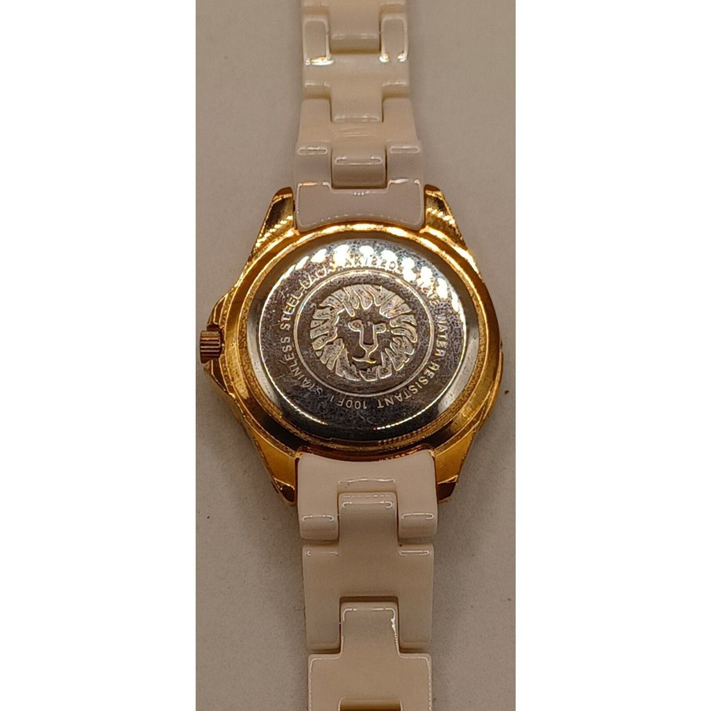 Anne Klein Premium Crystal Accented Ceramic Bracelet Watch