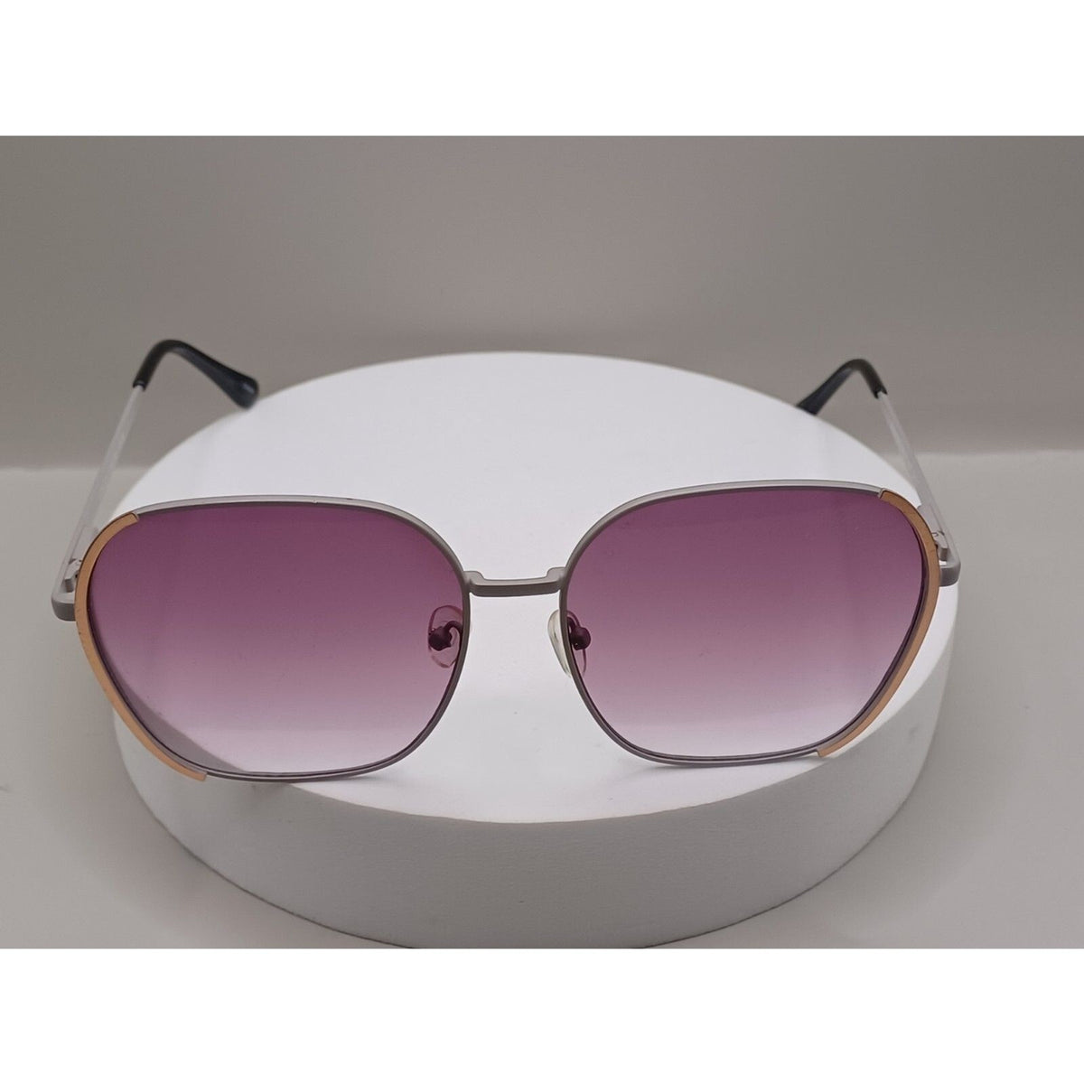 Vince Camuto VC1118 Gray and Rose Gold w Purple Fade Lenses Sunglasses