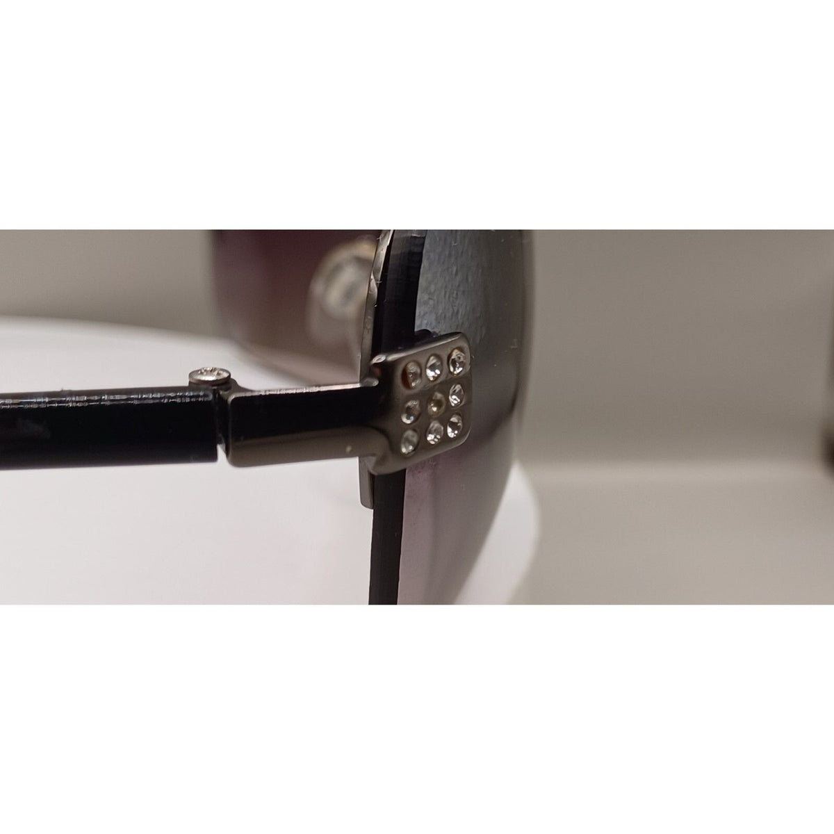 Dockers Brand Black Frame with Rhinestone Temple Accents Women's Sunglasses