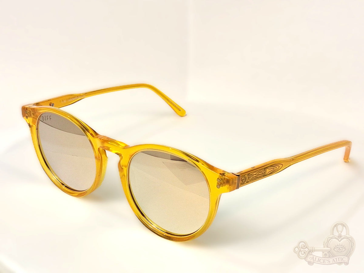 DIFF x Star Wars C-3PO 2.0 Round Sunglasses Translucent Yellow Gold - Image 2