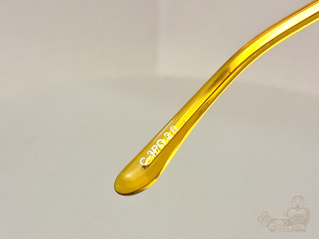 DIFF x Star Wars C-3PO 2.0 Round Sunglasses Translucent Yellow Gold - Image 9