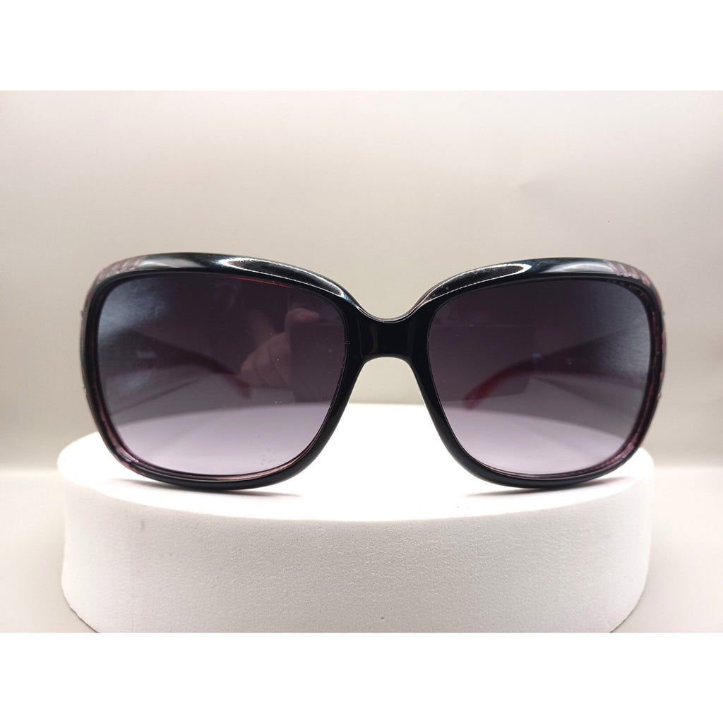 Panama Jack Pink and Black Zebra Print Rhinestone Bling Sunglasses