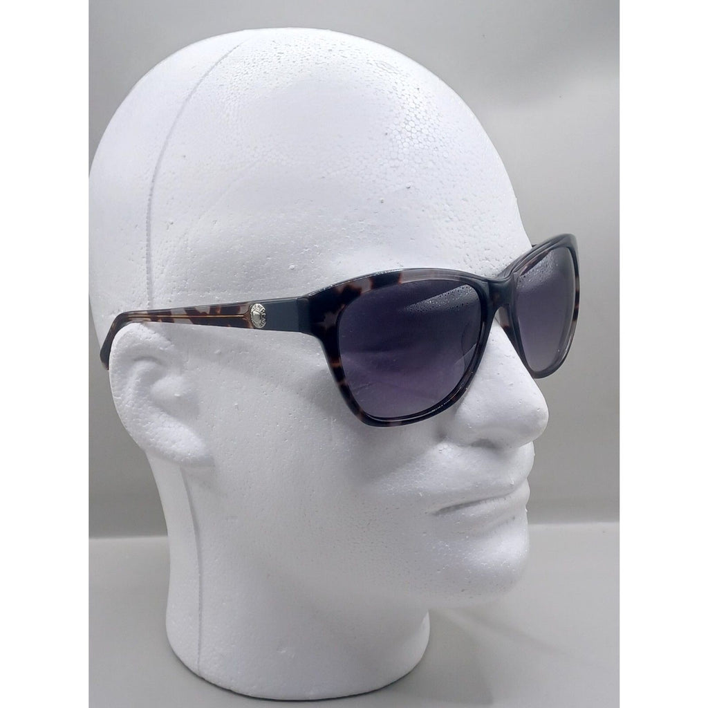 Nine West NW557S Womens Full Rim Square Tortoise Shell Smoke Lens Sunglasses