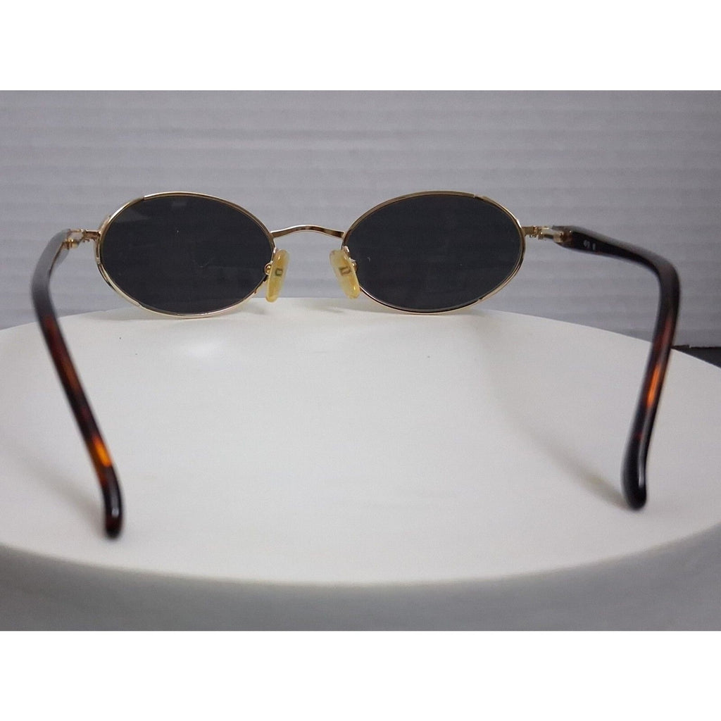 Linea Roma LR 221 Gold Tone Rare Vintage Metal Frame Sunglasses Made in Italy
