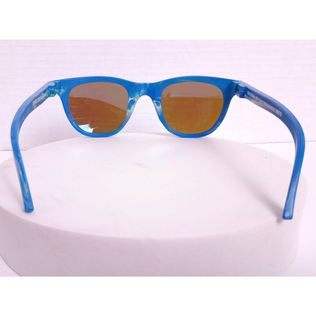 Pangea Movement City Recycled Plastic Ocean Blue / Blue Mirror Sunglasses