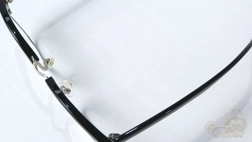 Eyebuydirect Cosmo Black Silver Browline Eyeglass Frames - Image 16