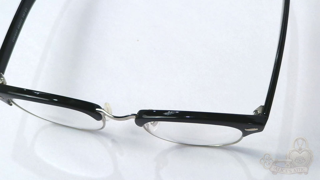 Eyebuydirect Cosmo Black Silver Browline Eyeglass Frames - Image 17