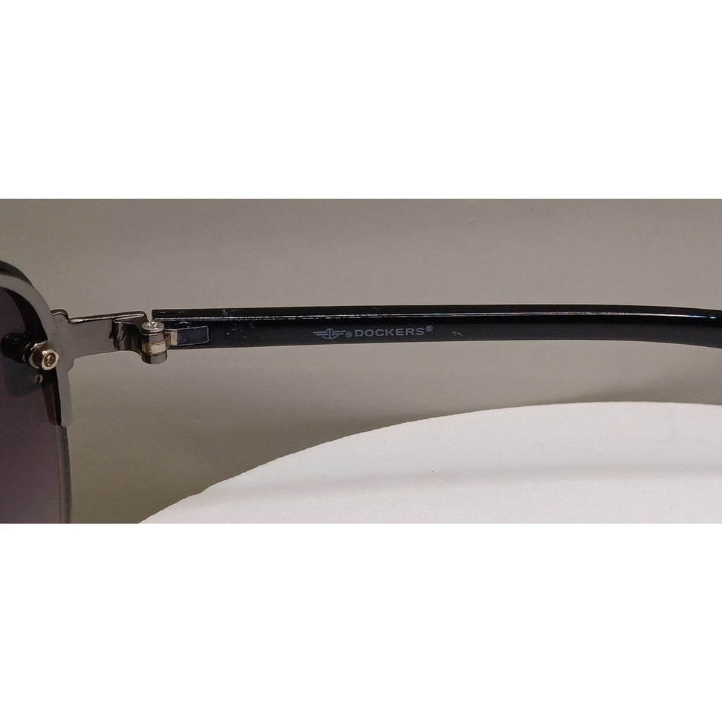 Dockers Brand Black Frame with Rhinestone Temple Accents Women's Sunglasses