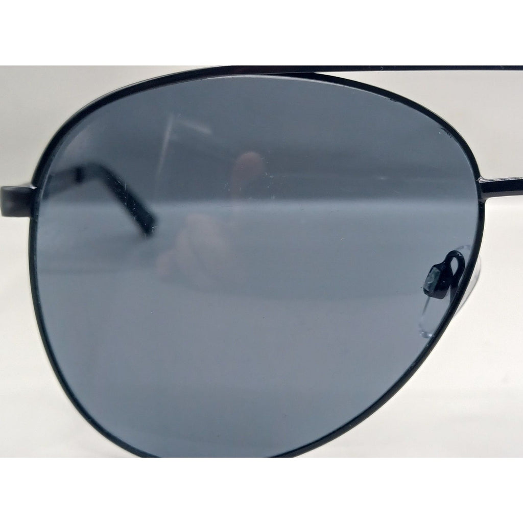 Quay Australia Women Vivienne Black Metal Aviator Sunglasses