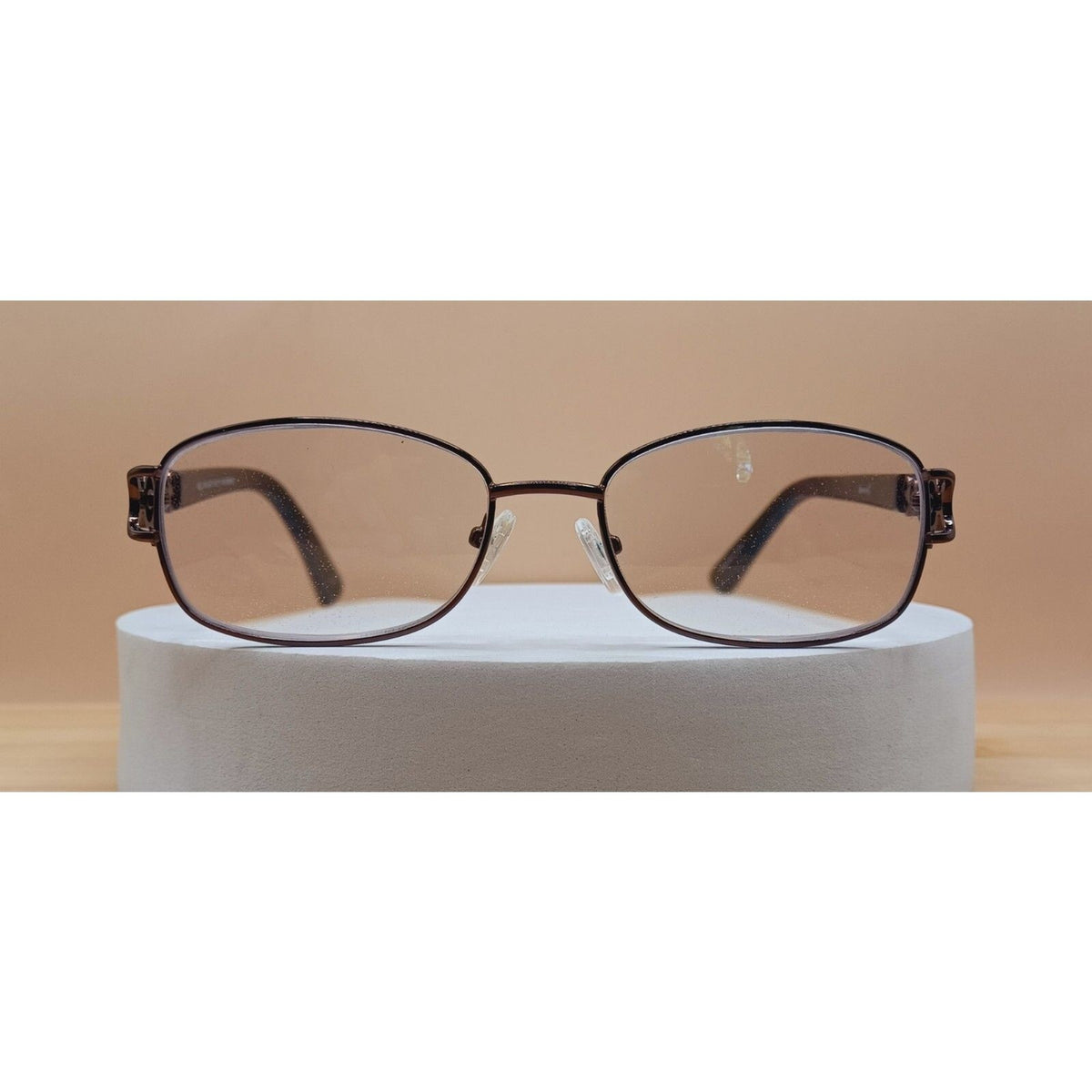 Modern Art Eyeglasses Frames A357 Metal and Rhinestone Frame