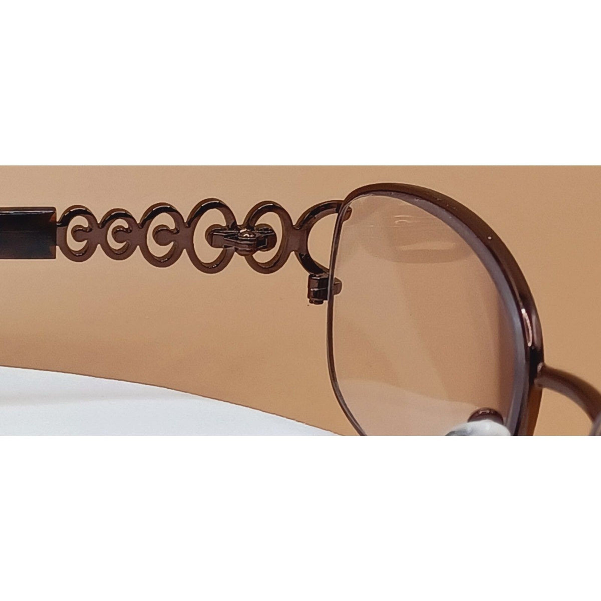 Modern Art Eyeglasses Frames A357 Metal and Rhinestone Frame
