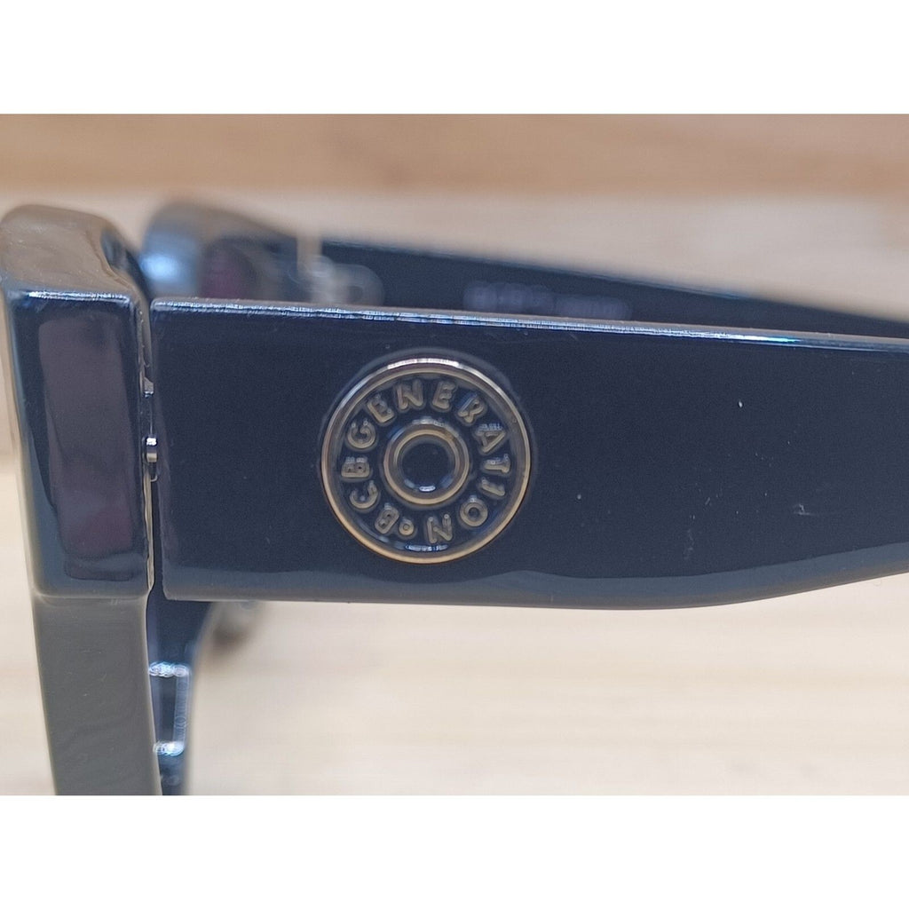 BCBGeneration BG1003 Allure Black Round Cateye Frame 50-22-144 Sunglasses