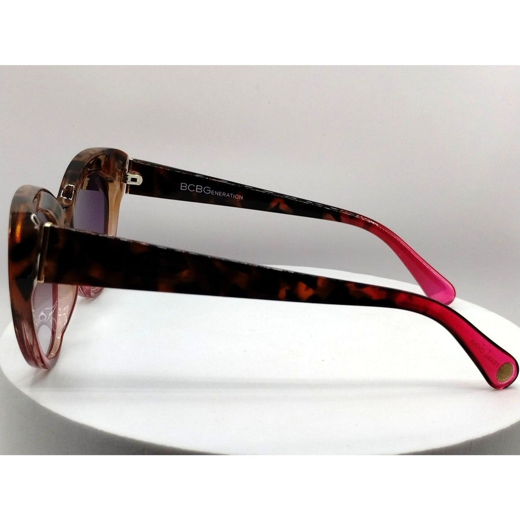 BCBGeneration Max Azria Women's Cat Eye BG1010 215 Leopard Pink Sunglasses