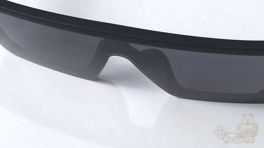 Foster Grant Flat Top Shield Sunglasses Matte Black Oversized Unisex Eyewear - Image 13
