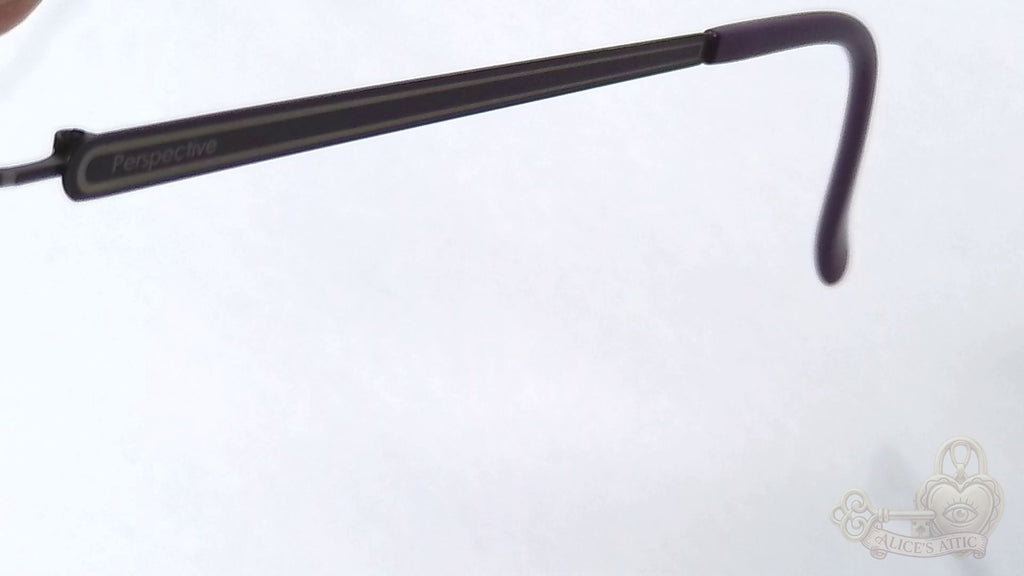 Götti Perspective Rimless Eyeglasses Black Metal Korea Violet Optical Frames - Image 13