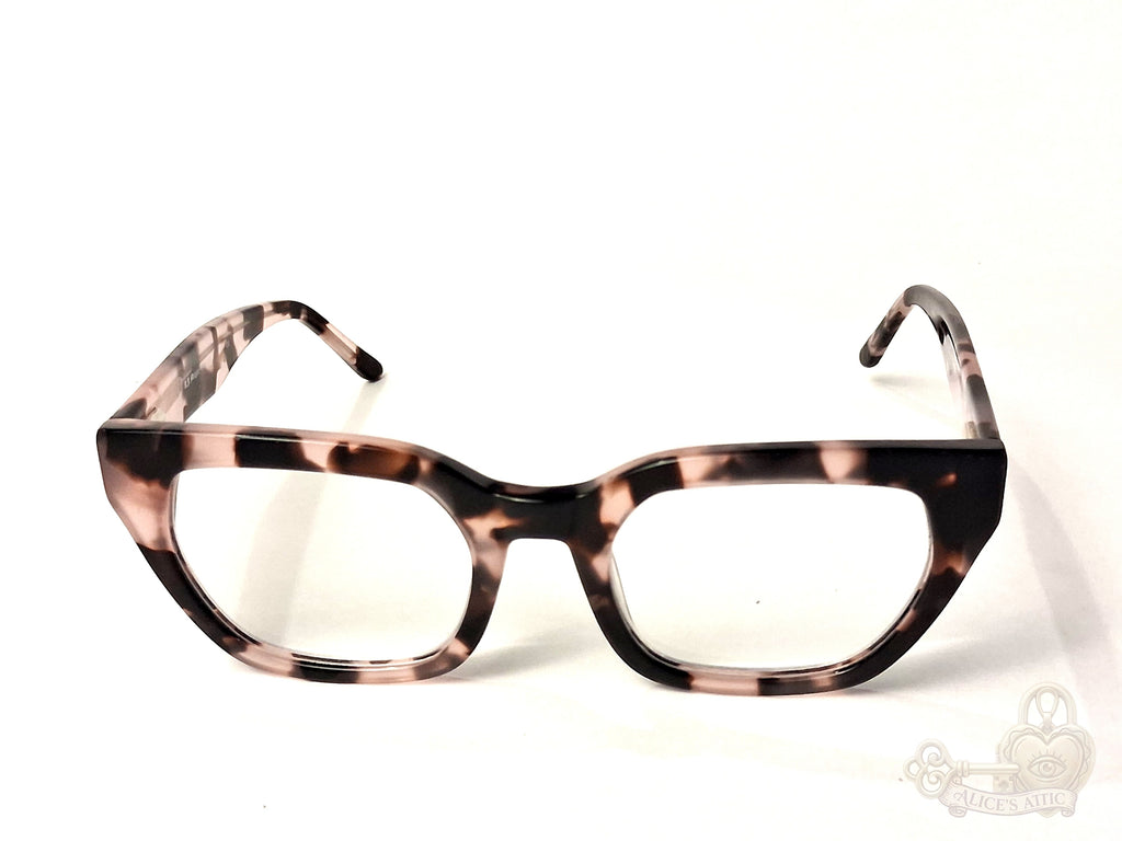 AJ Morgan Pink Tortoise Square Reading Glasses +2.0 50-21-140 - Image 1