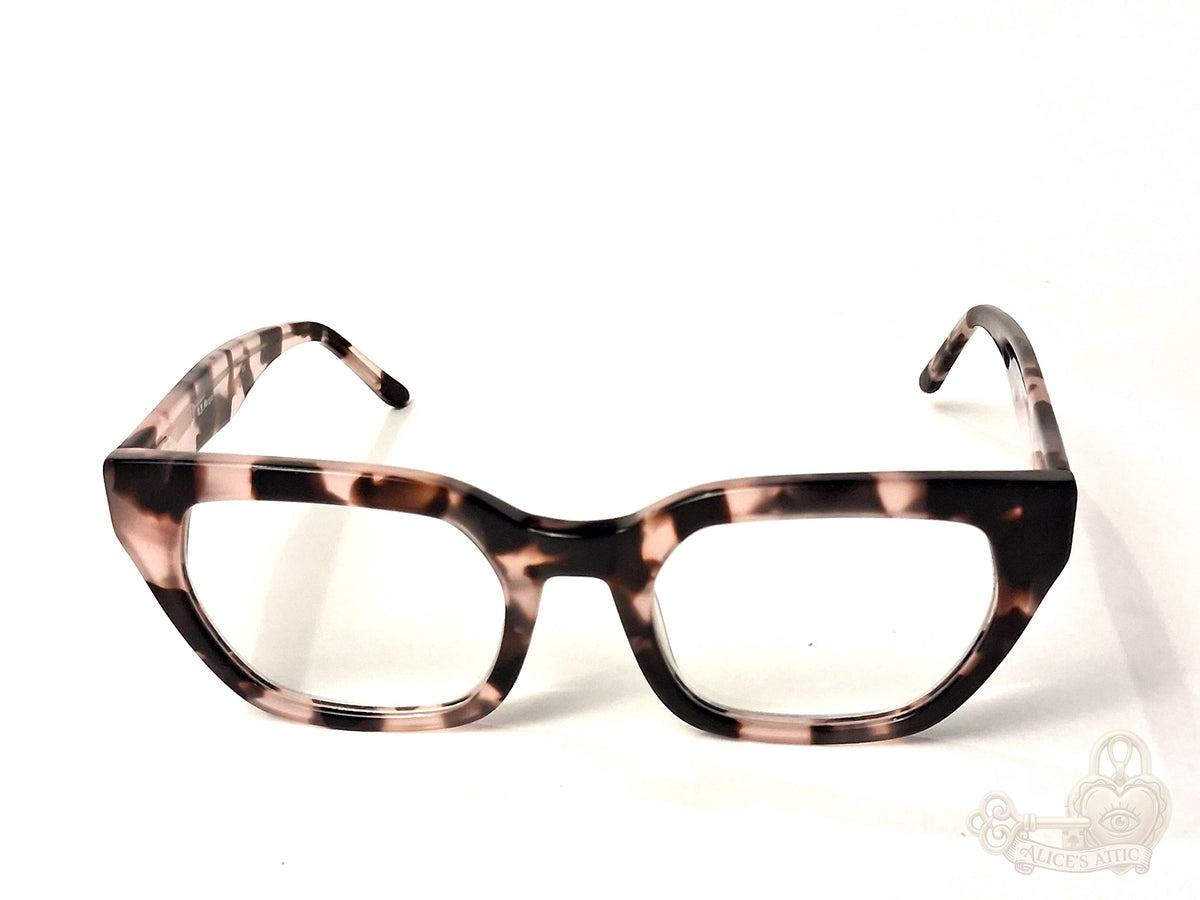 AJ Morgan Pink Tortoise Square Reading Glasses +2.0 50-21-140 - Image 1
