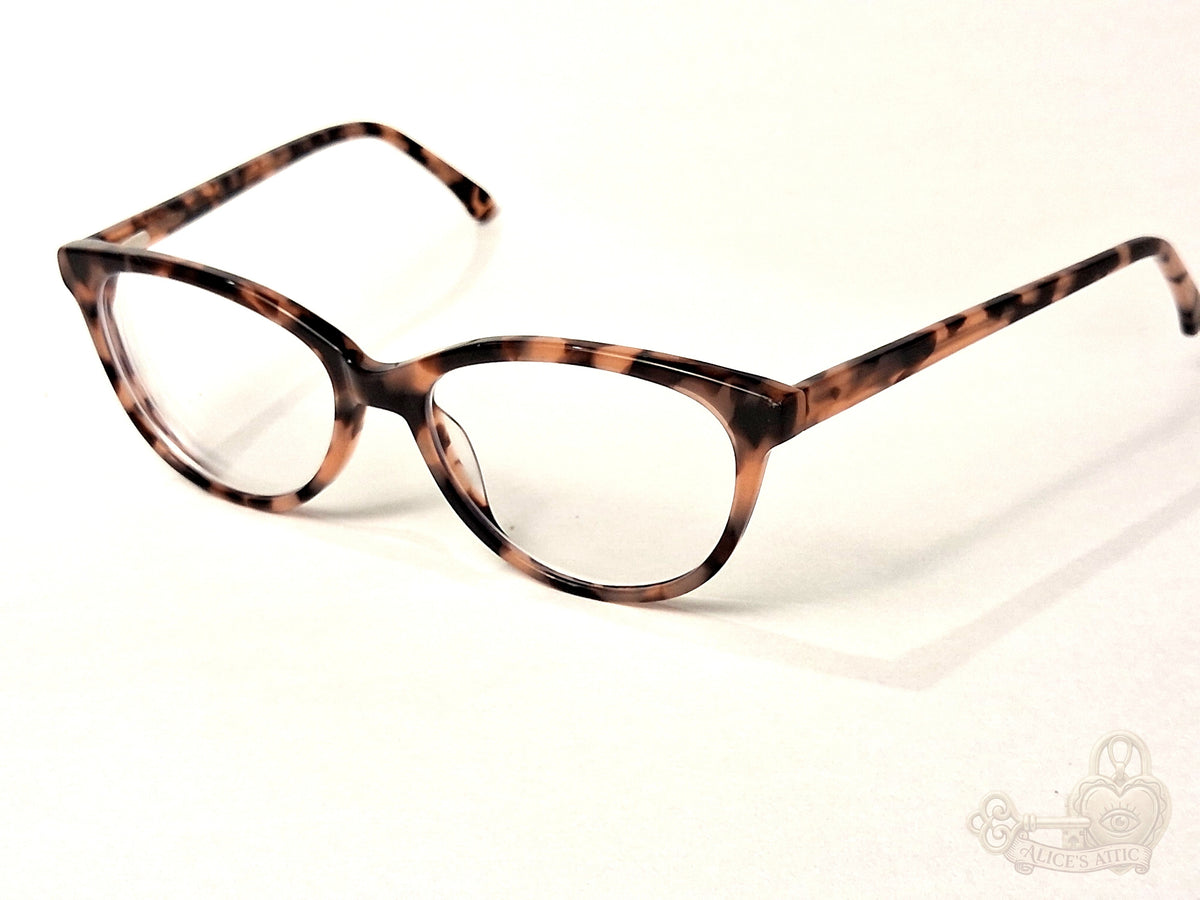 Kirkland Signature Gilbert Pink Tortoise Cat Eye Eyeglass Frames - Image 1