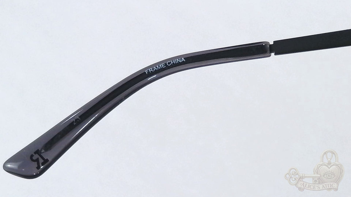Lenton & Rusby LR4013 Black Metal Rectangle Eyeglasses Frames 51-18-140 - Image 12