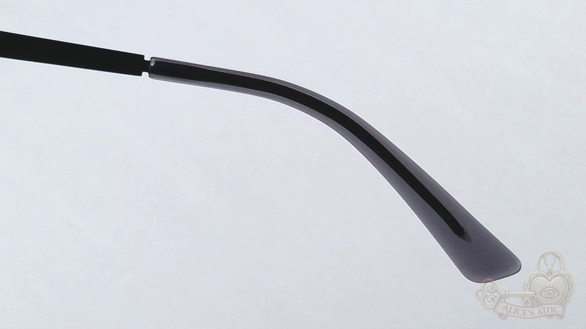 Lenton & Rusby LR4013 Black Metal Rectangle Eyeglasses Frames 51-18-140 - Image 14