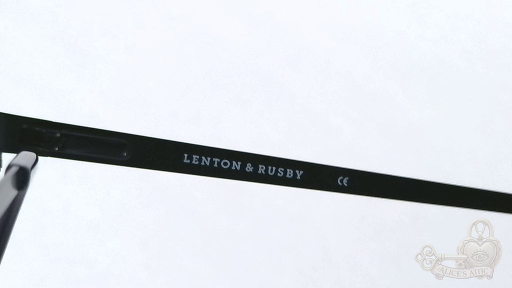 Lenton & Rusby LR4013 Black Metal Rectangle Eyeglasses Frames 51-18-140 - Image 15