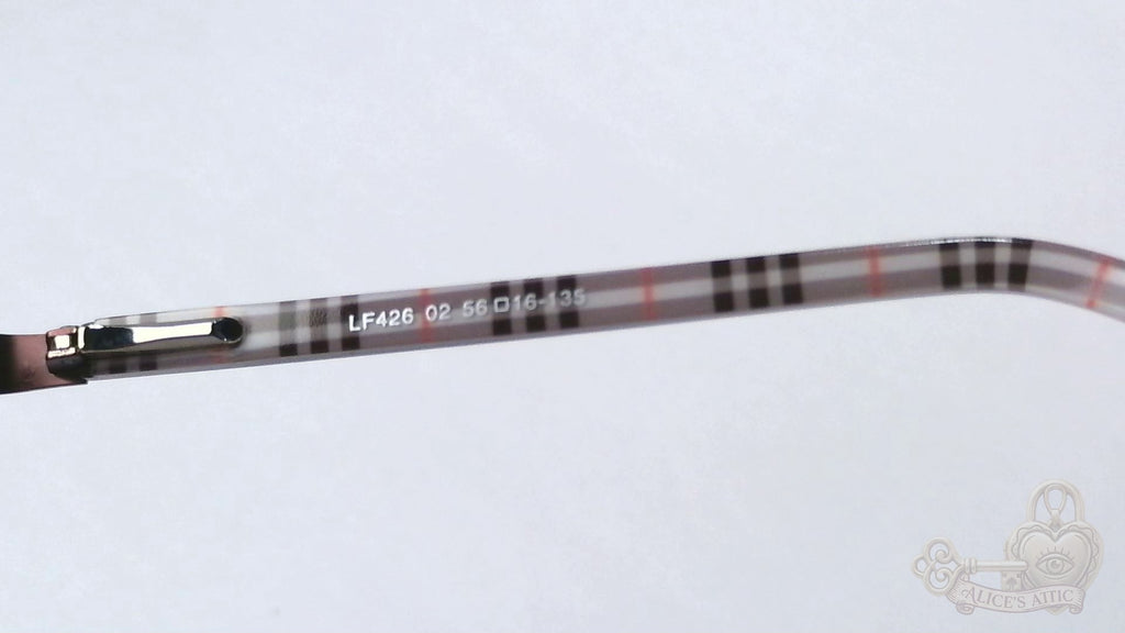 London Fog Semi-Rimless Rectangular Eyeglass Brown Plaid Designer Optical Frames - Image 14