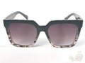 Martha Stewart Black Tortoise Purple Lens MS145 Square Sunglasses - Image 1