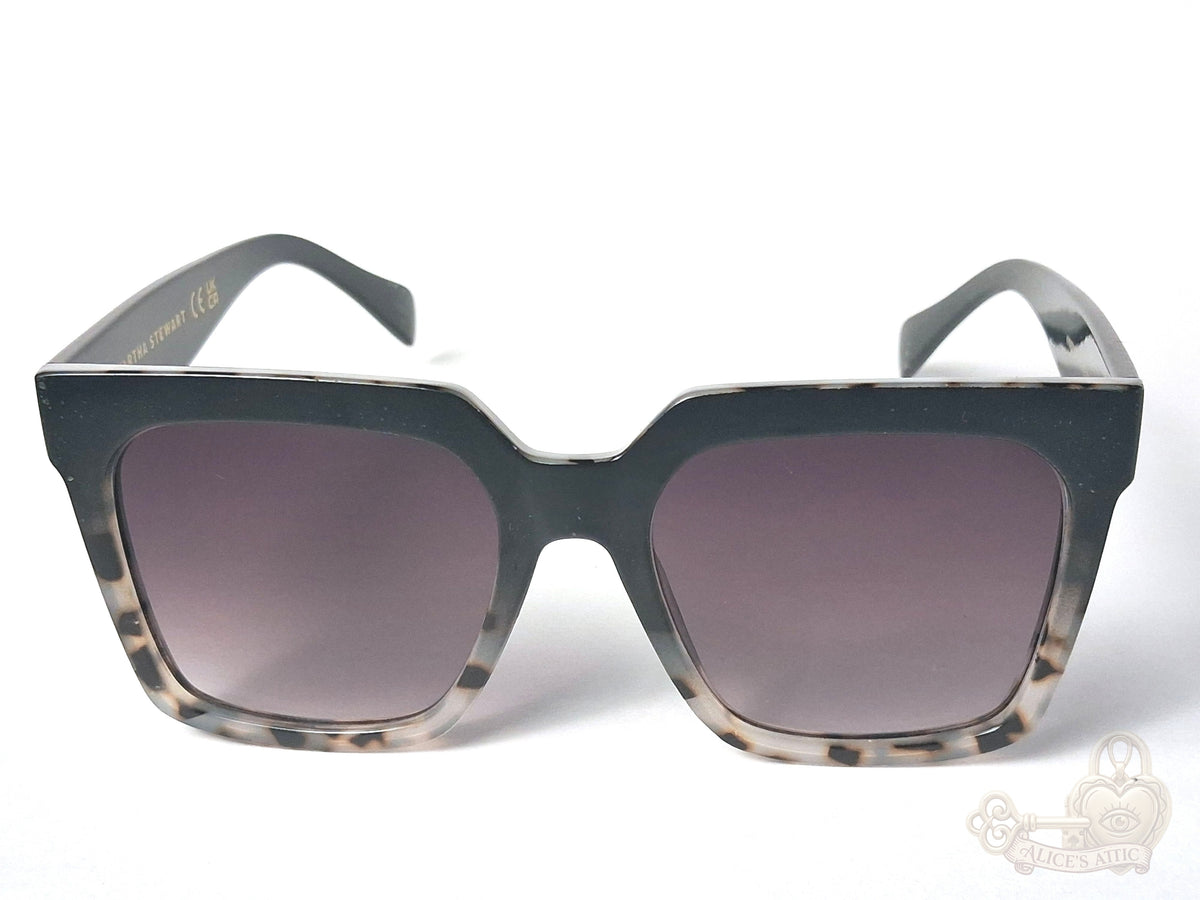 Martha Stewart Black Tortoise Purple Lens MS145 Square Sunglasses - Image 12