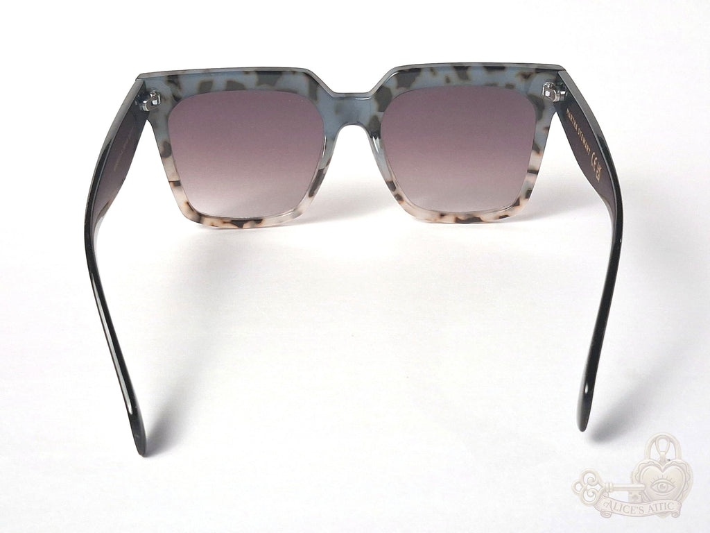 Martha Stewart Black Tortoise Purple Lens MS145 Square Sunglasses - Image 5