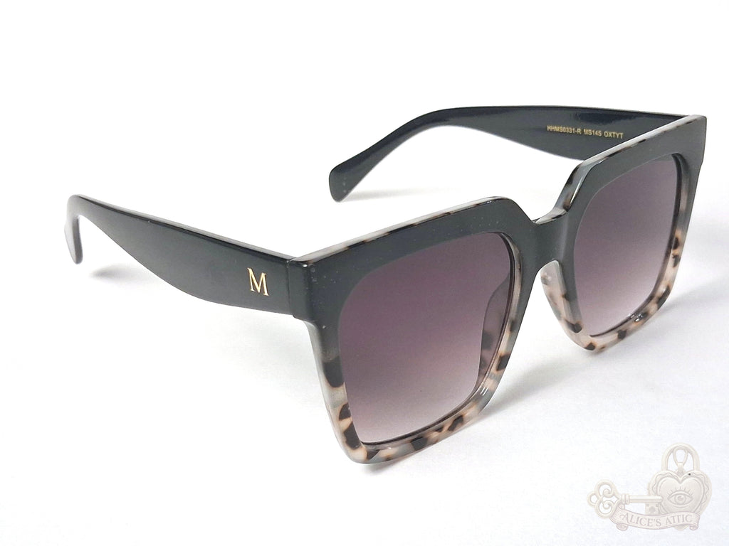Martha Stewart Black Tortoise Purple Lens MS145 Square Sunglasses - Image 8