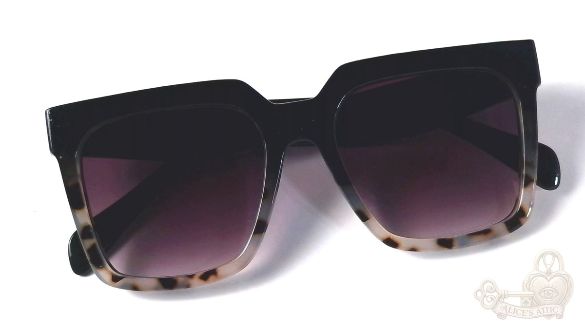 Martha Stewart Black Tortoise Purple Lens MS145 Square Sunglasses - Image 9