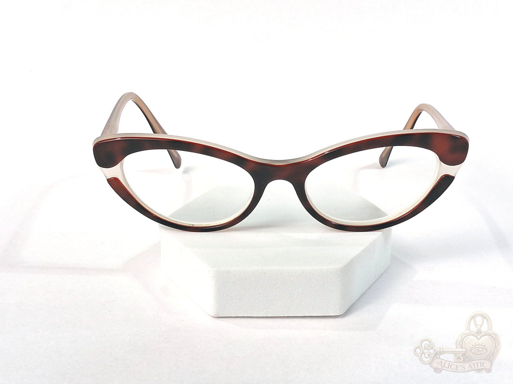 Miu Miu Made in Italy Tortoiseshell Cat Eye Eyeglass Frames - Image 1