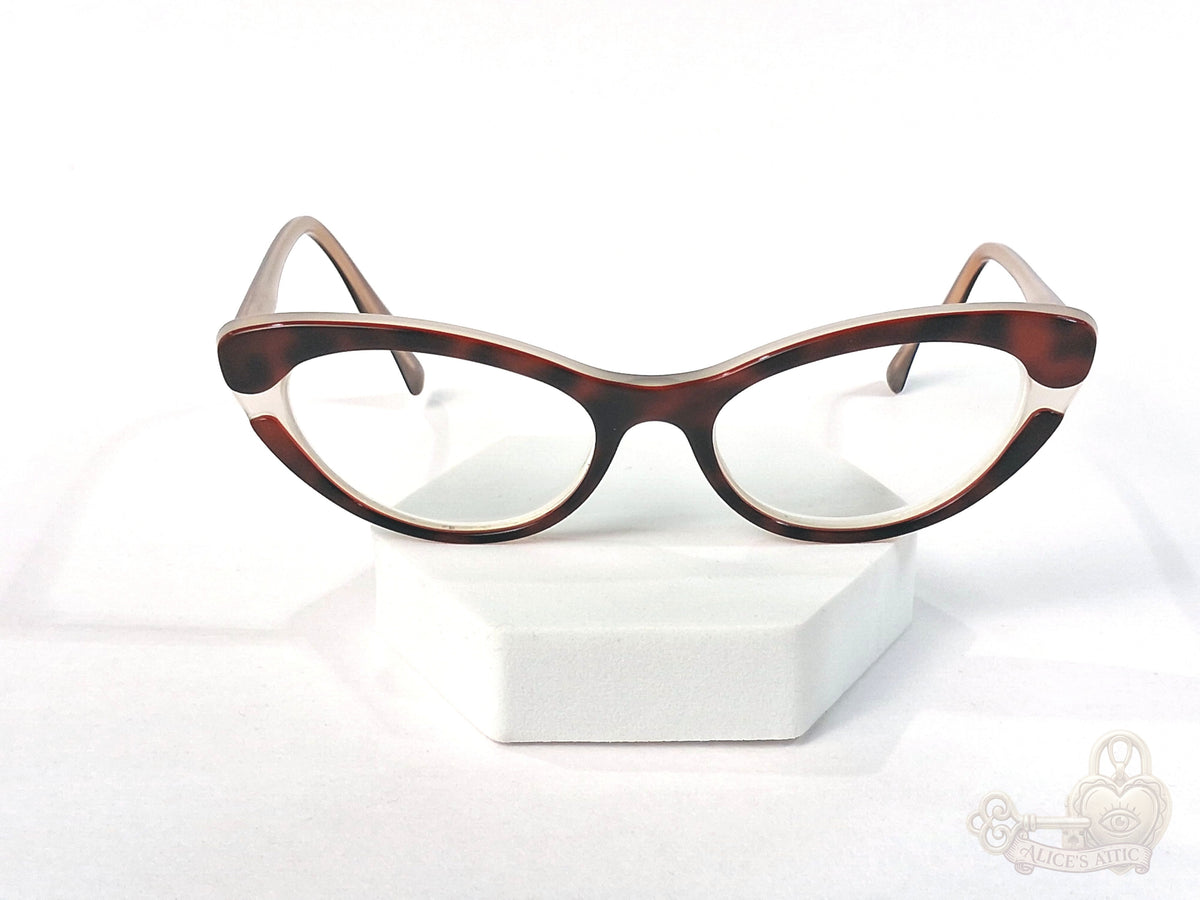 Miu Miu Made in Italy Tortoiseshell Cat Eye Eyeglass Frames - Image 1