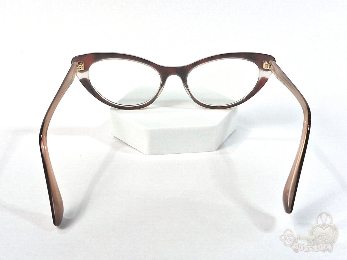 Miu Miu Made in Italy Tortoiseshell Cat Eye Eyeglass Frames - Image 5