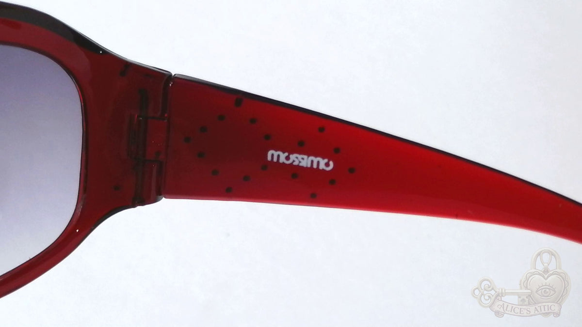 Mossimo 5506/S Oversized Y2K Sunglasses Translucent Red Rhinestone - Image 12